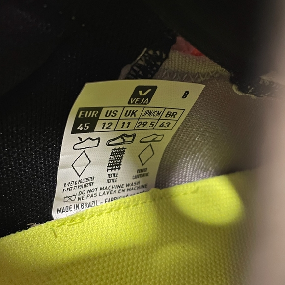 Veja Condor mesh sneaker gray black orange men's size 12 - Picture 3 of 7